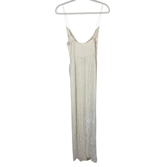 Retrofete Katya Maxi Dress Sequin Embellished Moonglow Bridal Wedding Gown Sz S - Picture 8 of 9